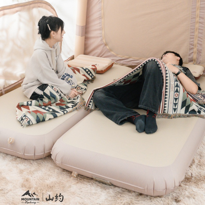 SHANYUE Elastic Silk Cloud Bed - مراجعة Outdoor Camping Inflatable Tent وسعره