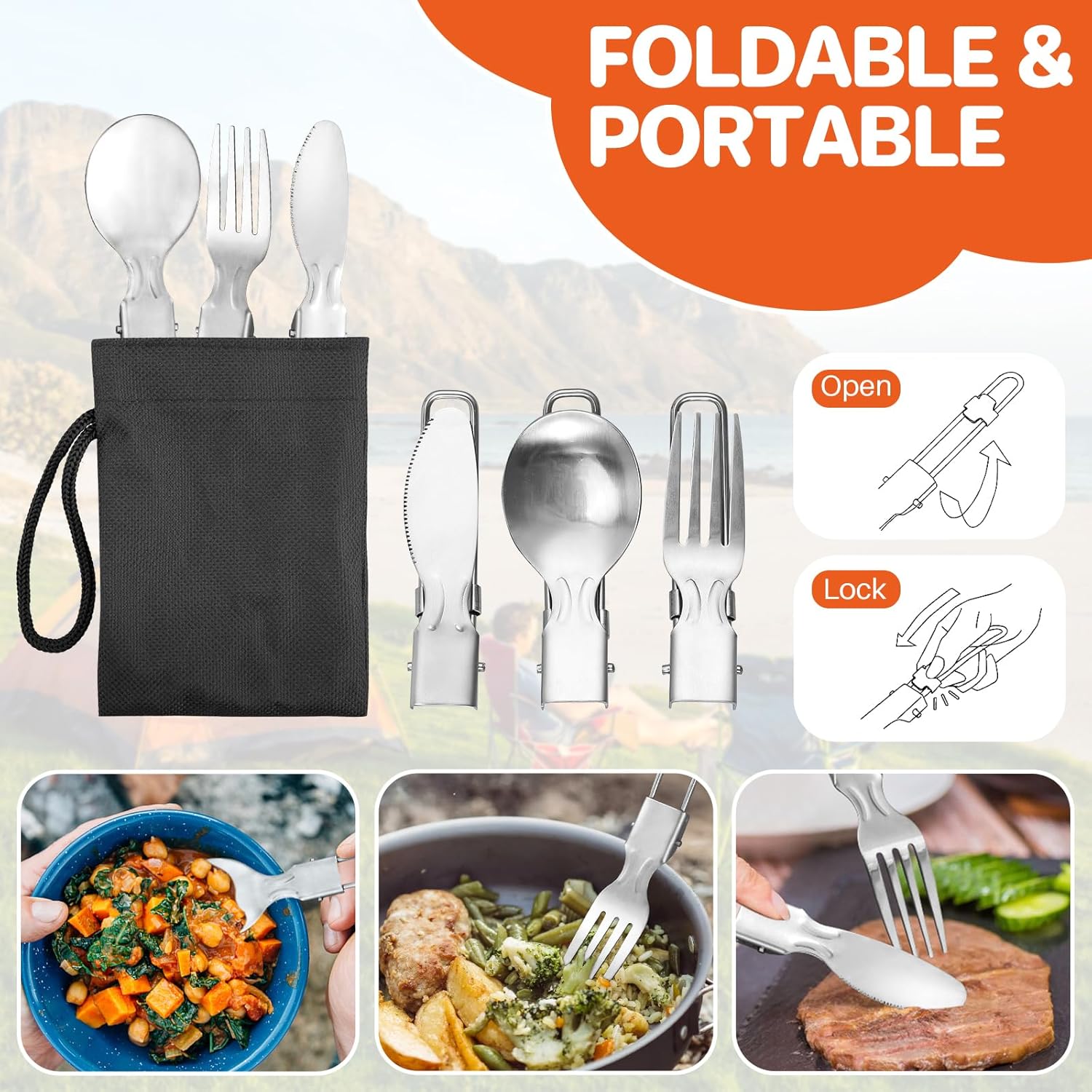 Non-Stick Camping Cookware Set - مراجعة Outdoor Camping Kettle وسعره