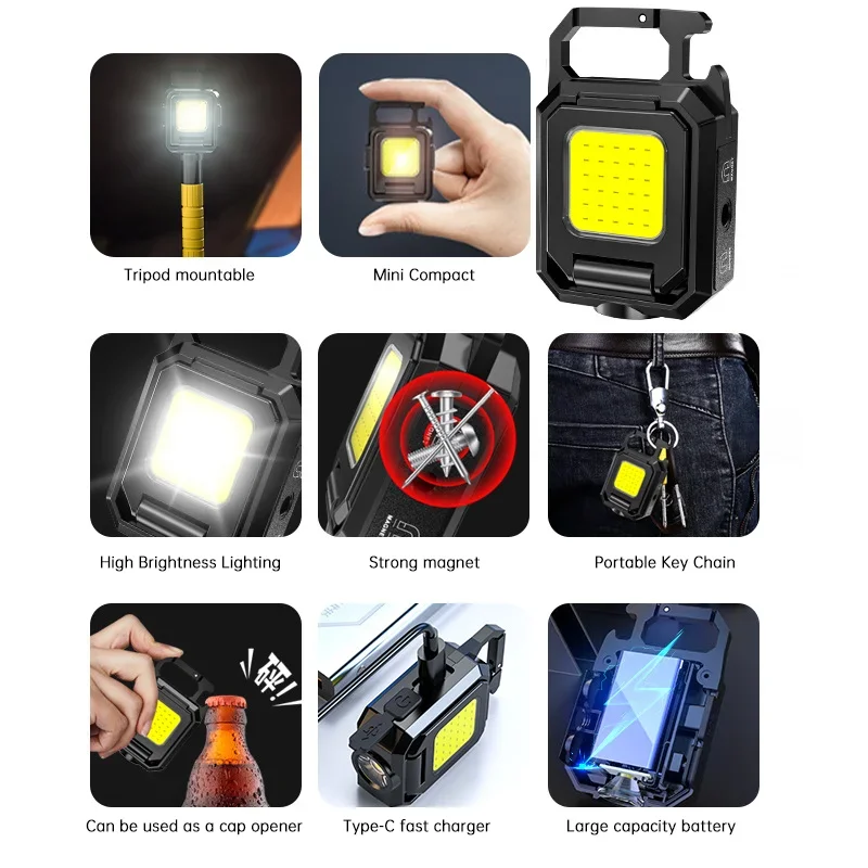 Mini Flashlight Keychain Light - مراجعة Outdoor Camping Lantern وسعره