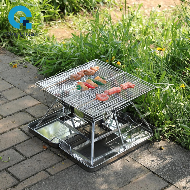 Camping Grill Charcoal Stove F - مراجعة Outdoor Camping Stove وسعره