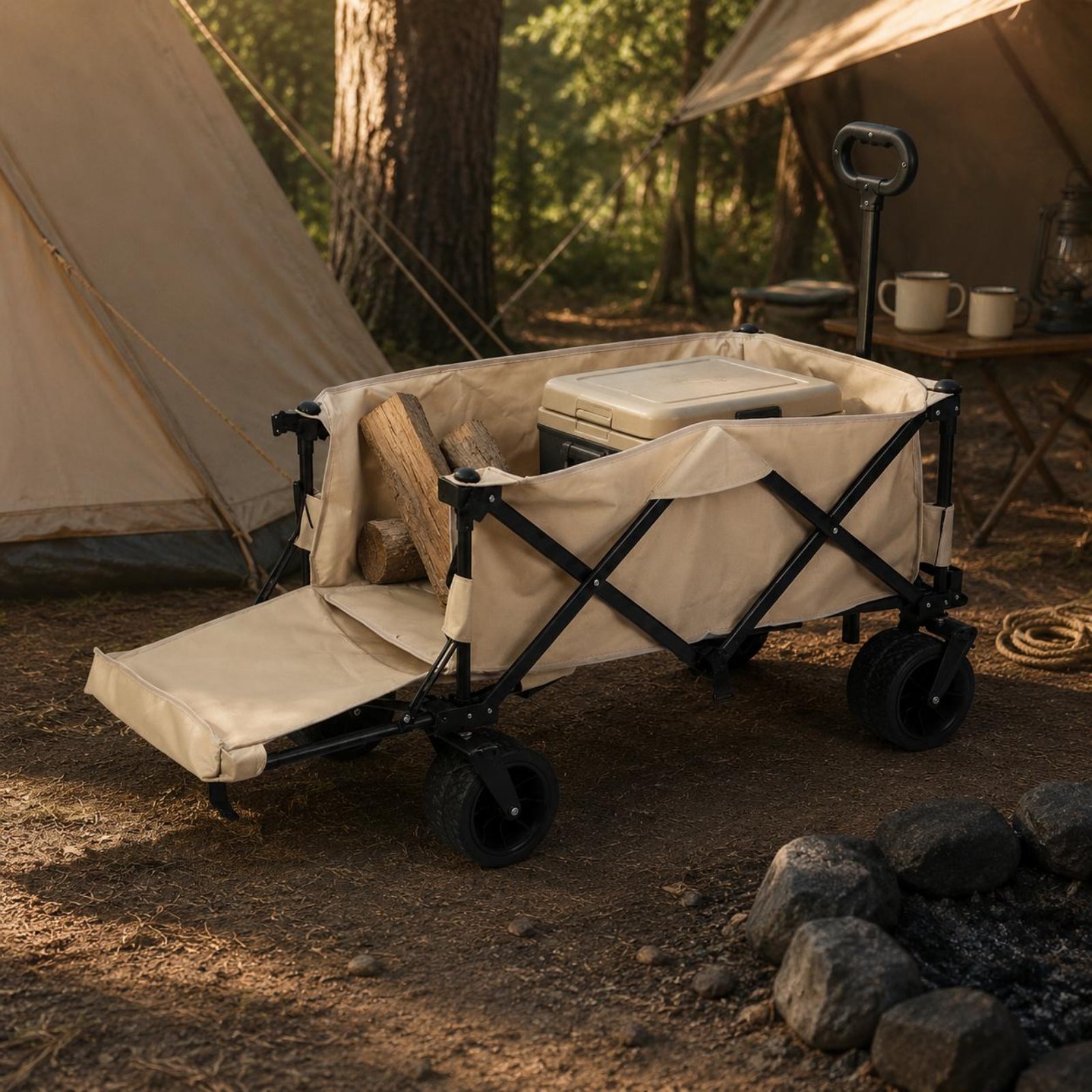 Wagon Table Vehicle Portable C - مراجعة Outdoor Camping Vehicle وسعره