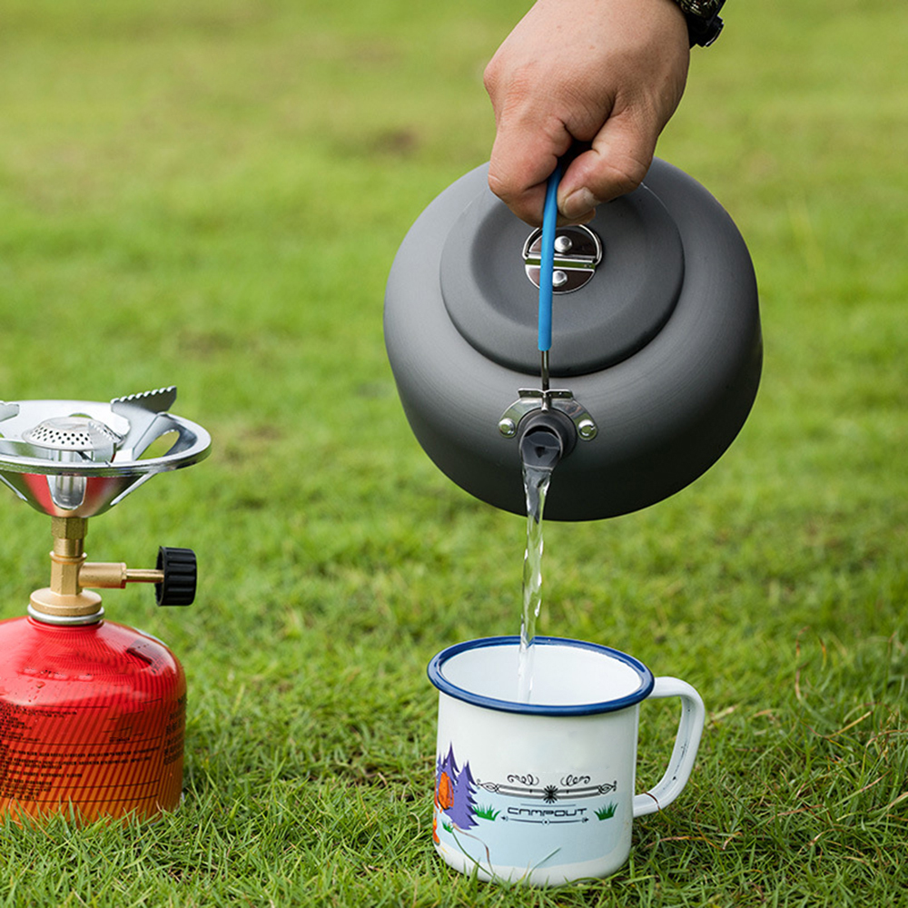 0.8L/1.4L Outdoor Lightweight  - مراجعة Outdoor Camping Kettle وسعره