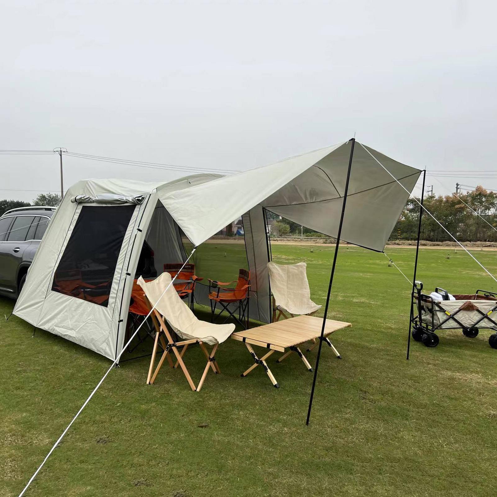 Portable Waterproof Car Rear T - مراجعة Outdoor Camping Car Tail Tent وسعره