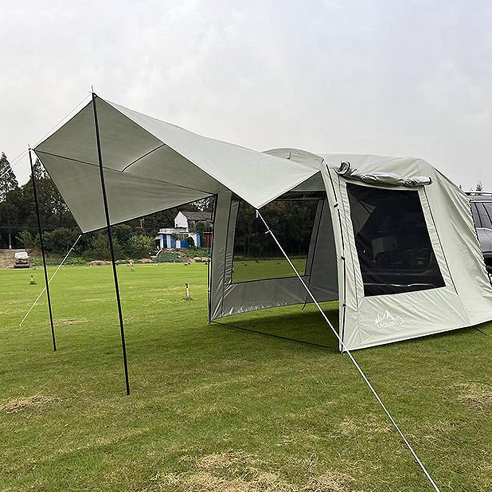 Portable Waterproof Car Rear T - مراجعة Outdoor Camping Car Tail Tent وسعره