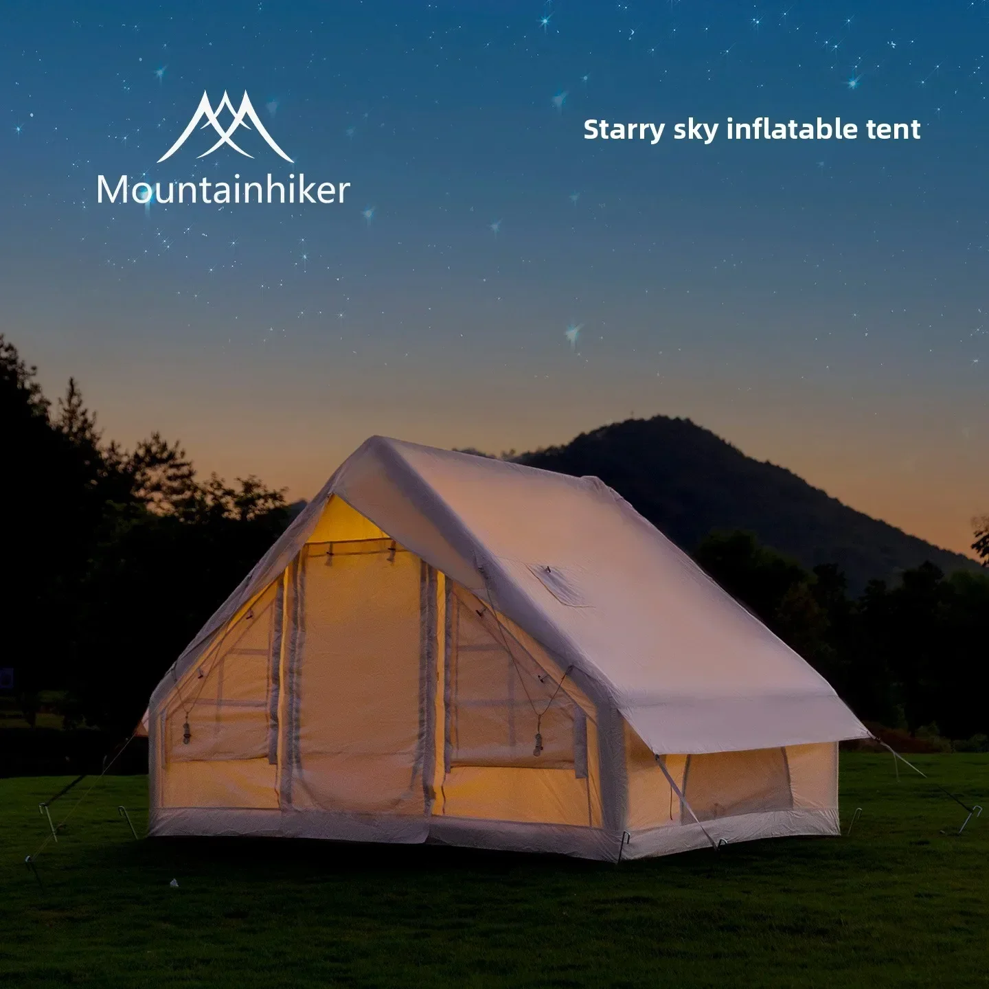MOUNTAINHIKER Extra Large Infl - مراجعة Outdoor Camping Inflatable Tent وسعره