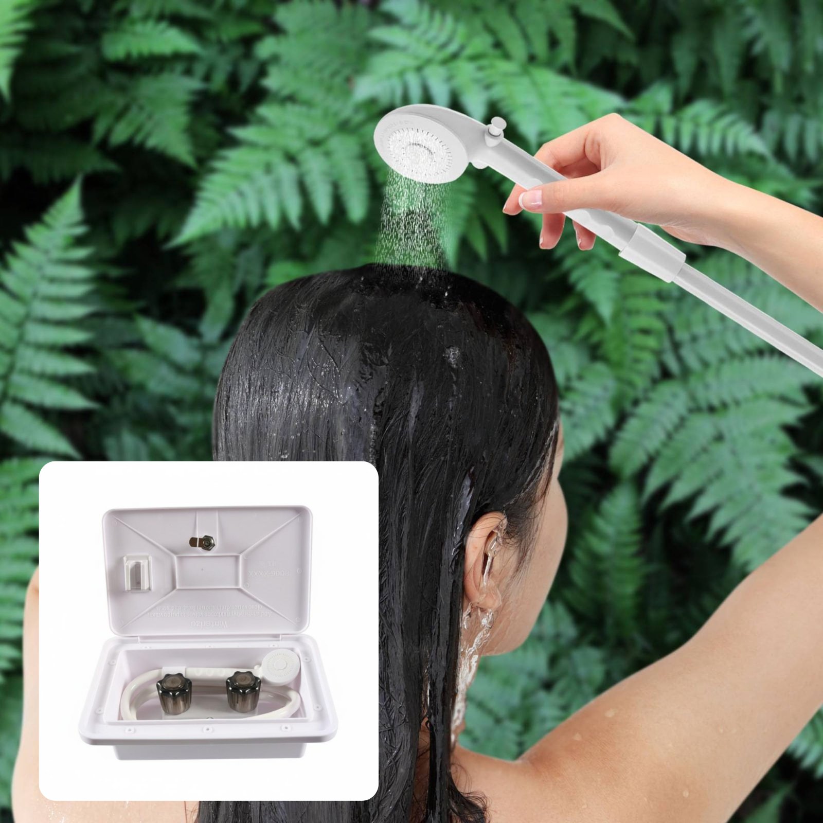 RV Exterior Shower Box Compact - مراجعة Outdoor Camping Gear وسعره