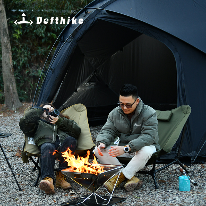 Defthike Folding Lounger Chair - مراجعة Outdoor Oversized Camping Chair وسعره