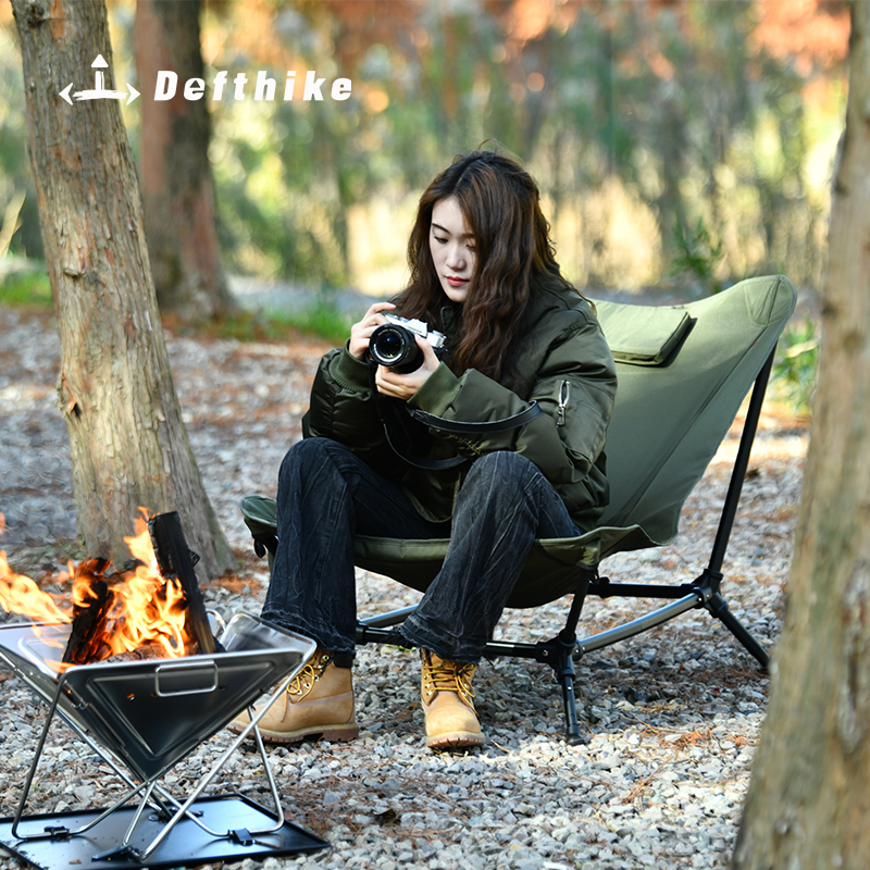 Defthike Folding Lounger Chair - مراجعة Outdoor Oversized Camping Chair وسعره