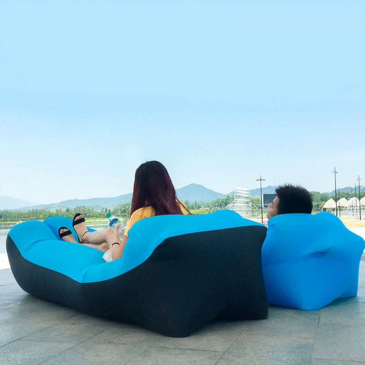 Portable Inflatable Bed, Outdo - مراجعة Outdoor Camping Hammock Chair وسعره