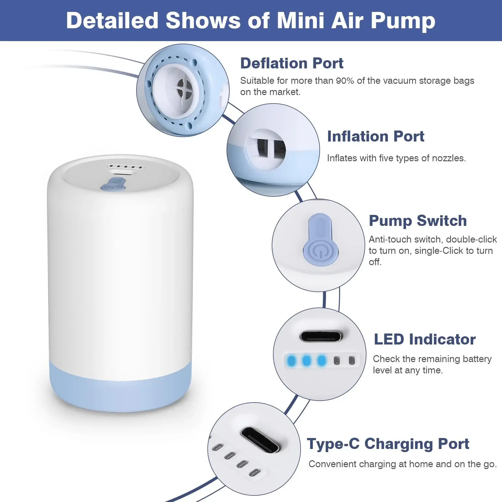 Rechargeable Electric Air Pump - مراجعة Outdoor Camping Cot وسعره