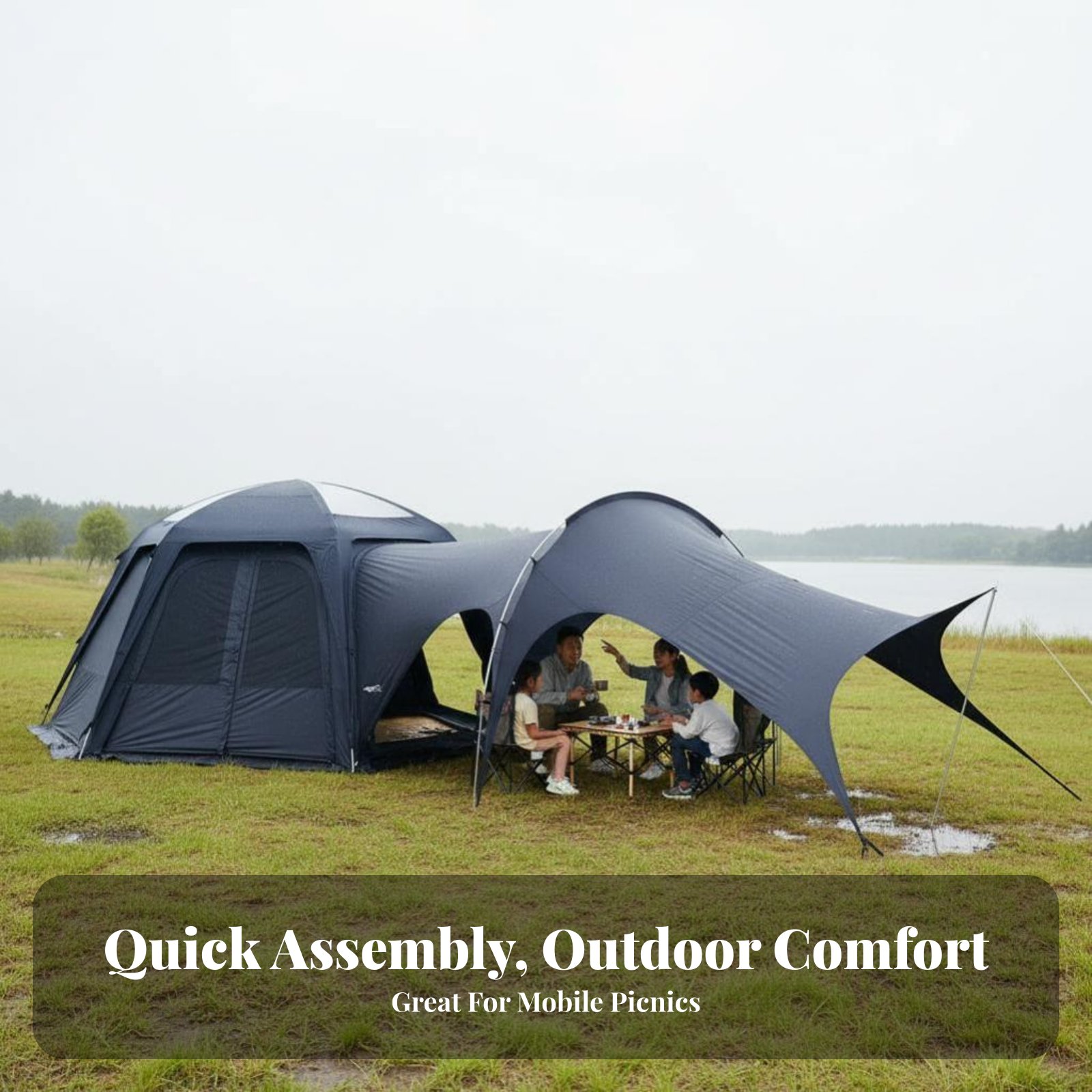 Car Tail Awning Tent, UPF 50+  - مراجعة Outdoor Camping Car Tail Tent وسعره