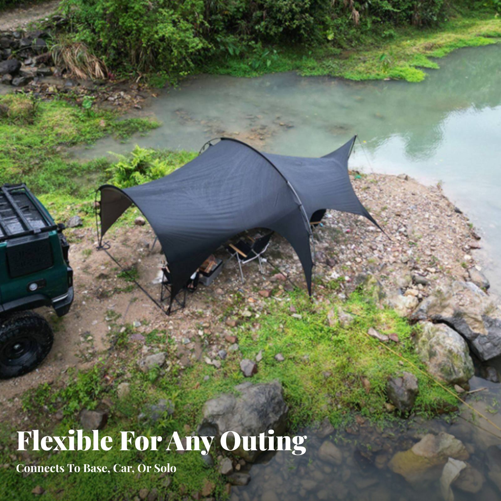 Car Tail Awning Tent, UPF 50+  - مراجعة Outdoor Camping Car Tail Tent وسعره