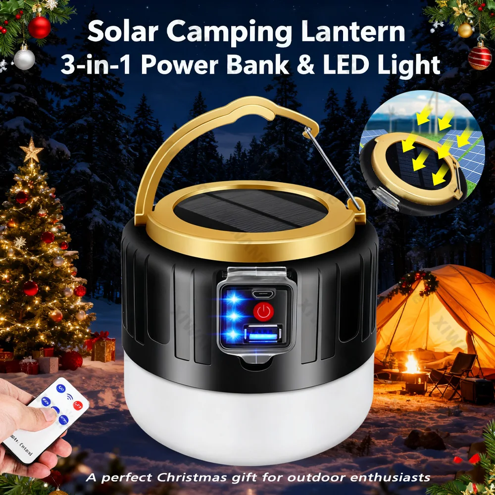 All-in-1 Solar Camping Lantern - مراجعة Outdoor Camping Light Ideas وسعره