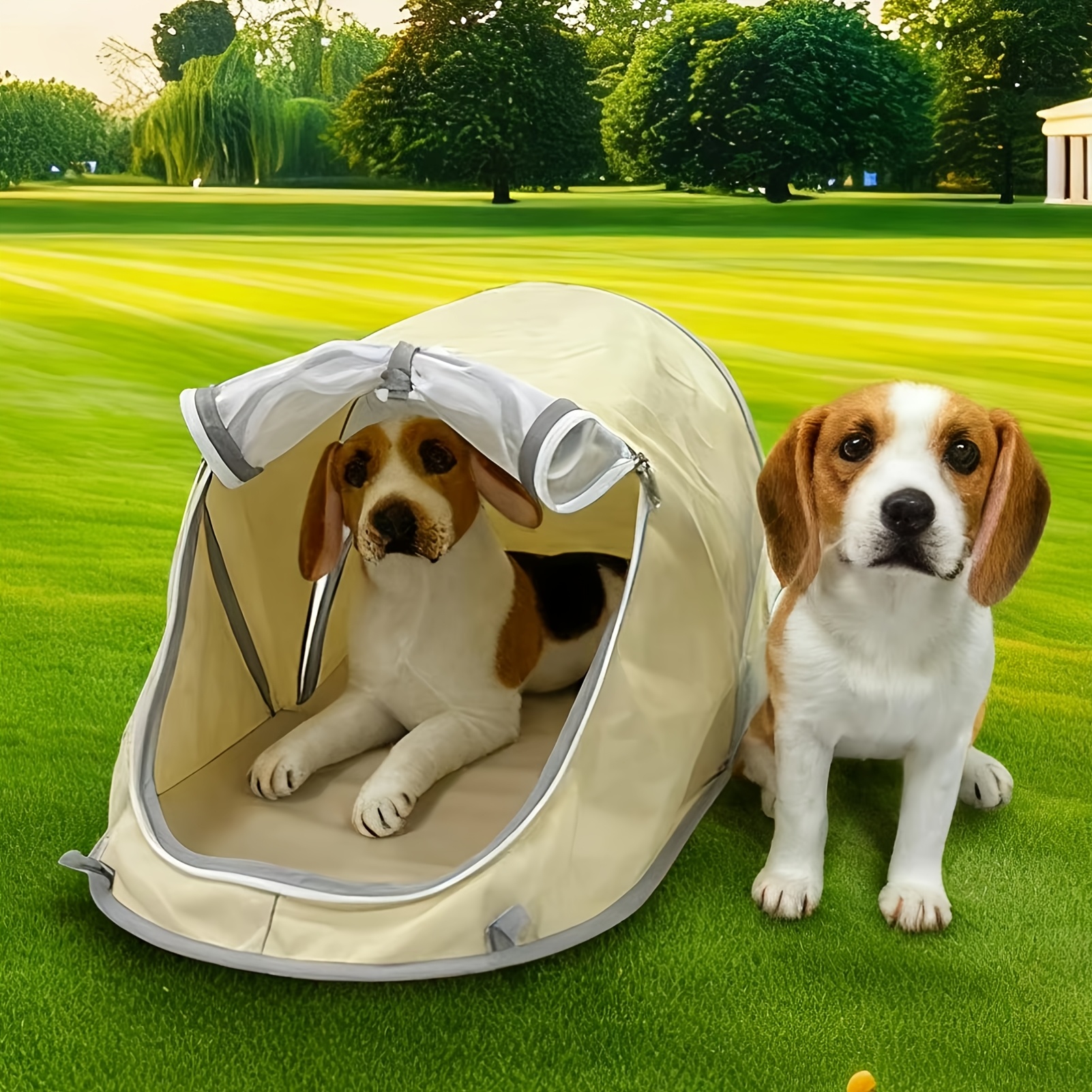 Foldable Pet Tent Portable Dog - مراجعة Outdoor Camping Dog Fence وسعره