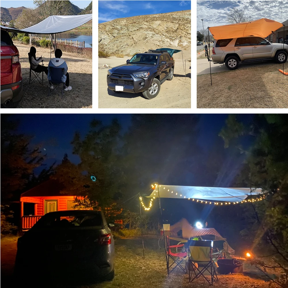 Awning Waterproof Tarp Tent Sh - مراجعة Outdoor Camping Car Tail Tent وسعره