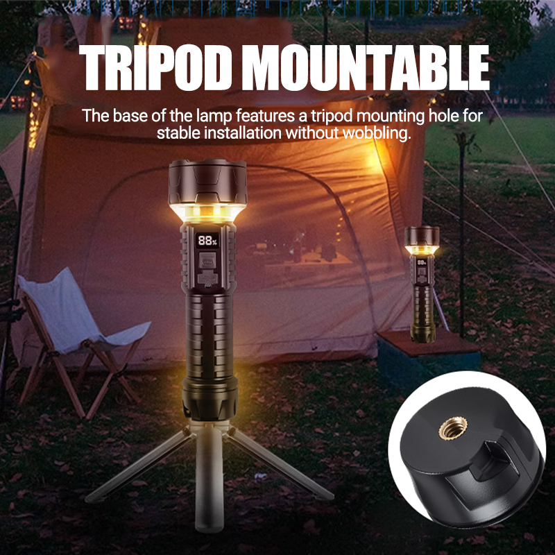 COB LED Flashlight Rechargeabl - مراجعة Outdoor Camping Lantern وسعره