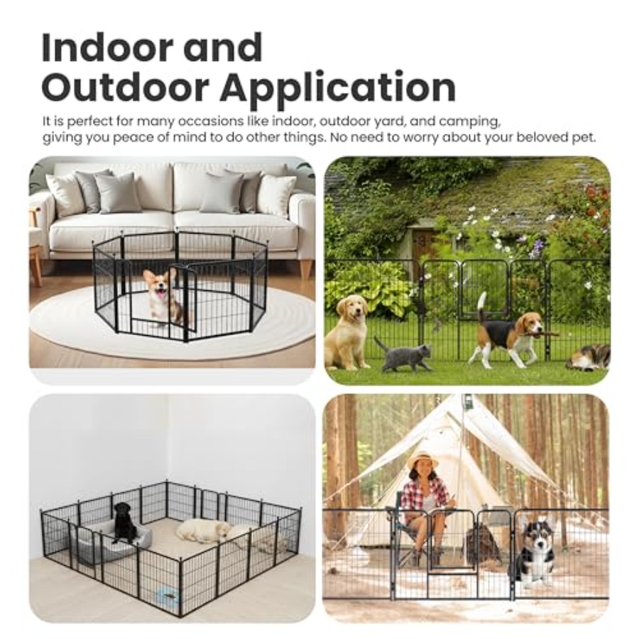 Outdoor Indoor Dog Playpen for - مراجعة Outdoor Camping Dog Fence وسعره