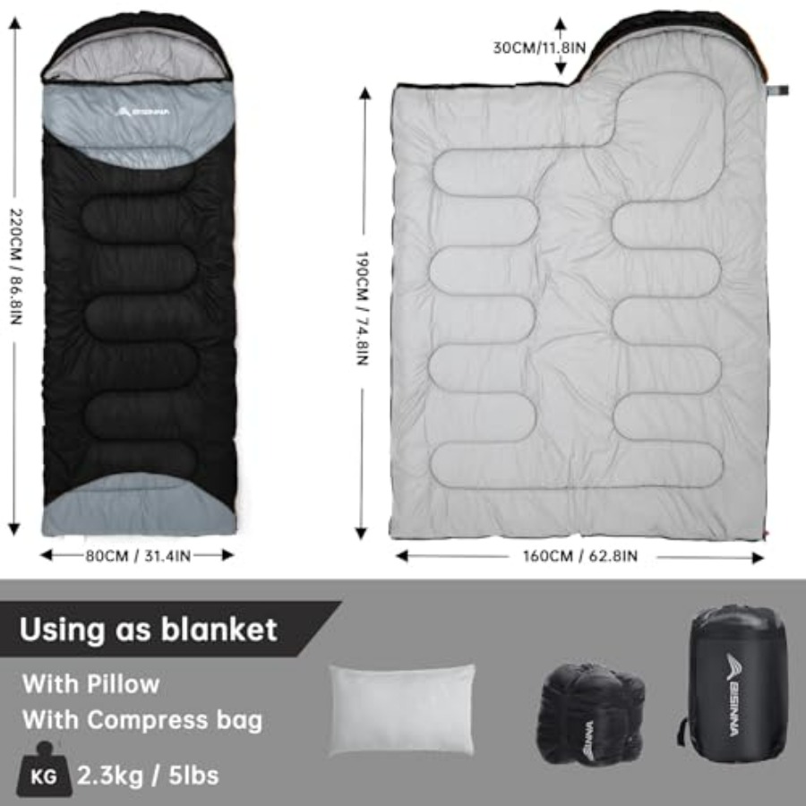 Winter camping sleeping bag fo - مراجعة Camp Pillow Compressible وسعره