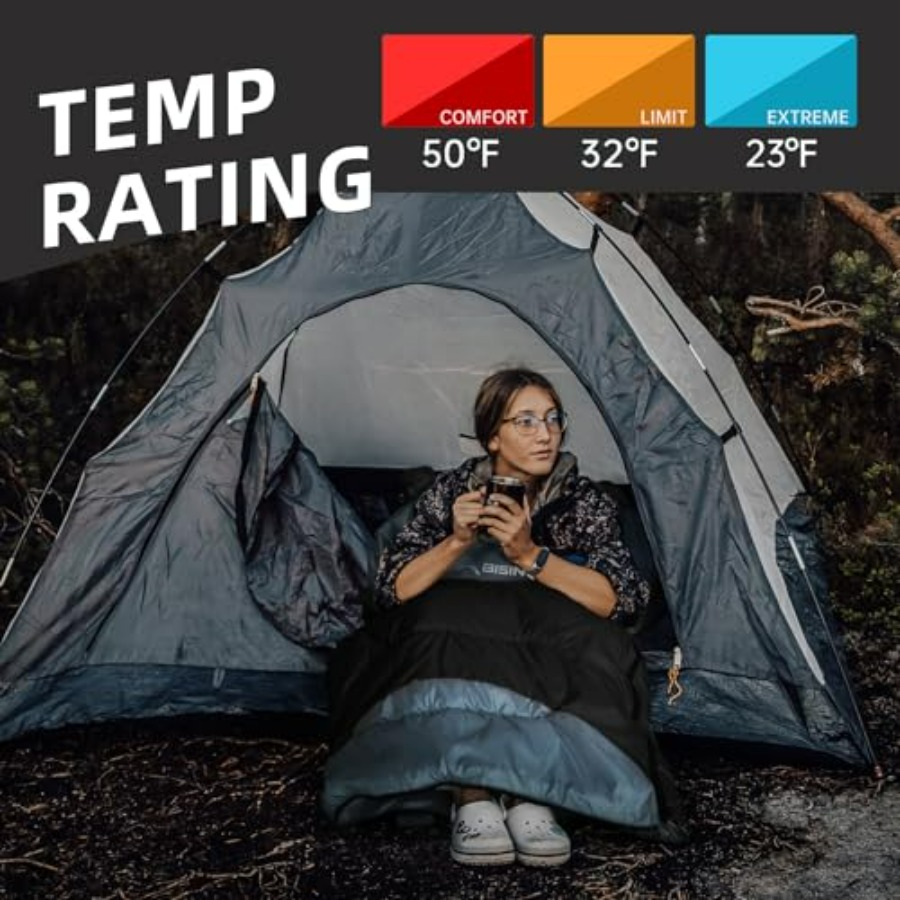 Winter camping sleeping bag fo - مراجعة Camp Pillow Compressible وسعره