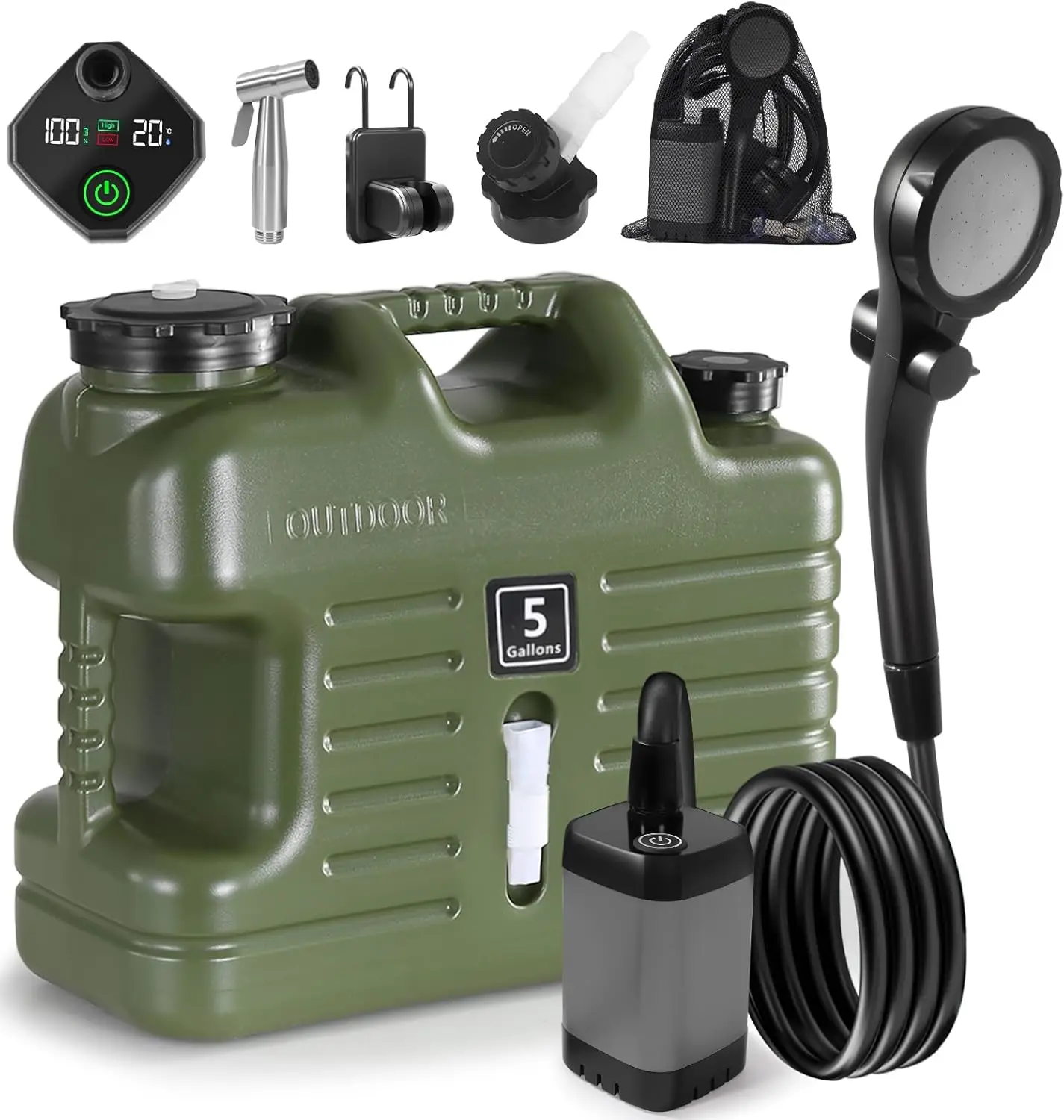 hot-sellingPortable Camping Sh - مراجعة Outdoor Camping Hot Water Shower وسعره