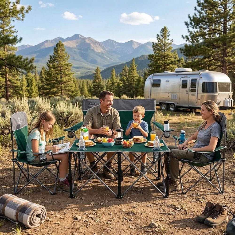 4-Piece Oversized Camping Chai - مراجعة Outdoor Oversized Camping Chair وسعره