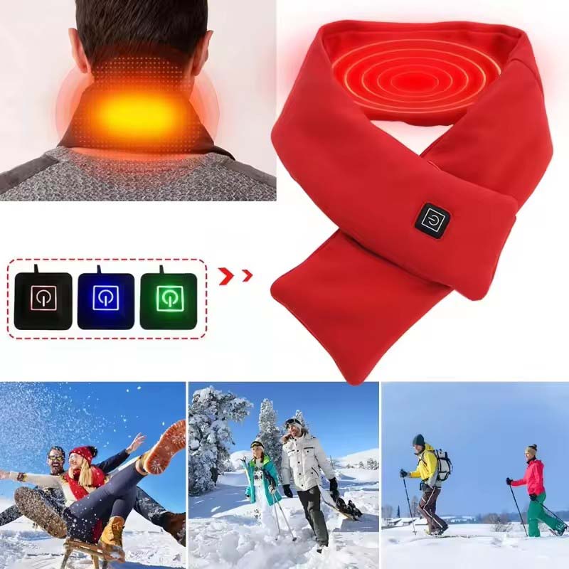 USB Women Men Heating Scarf Te - مراجعة Outdoor Camping Gear وسعره