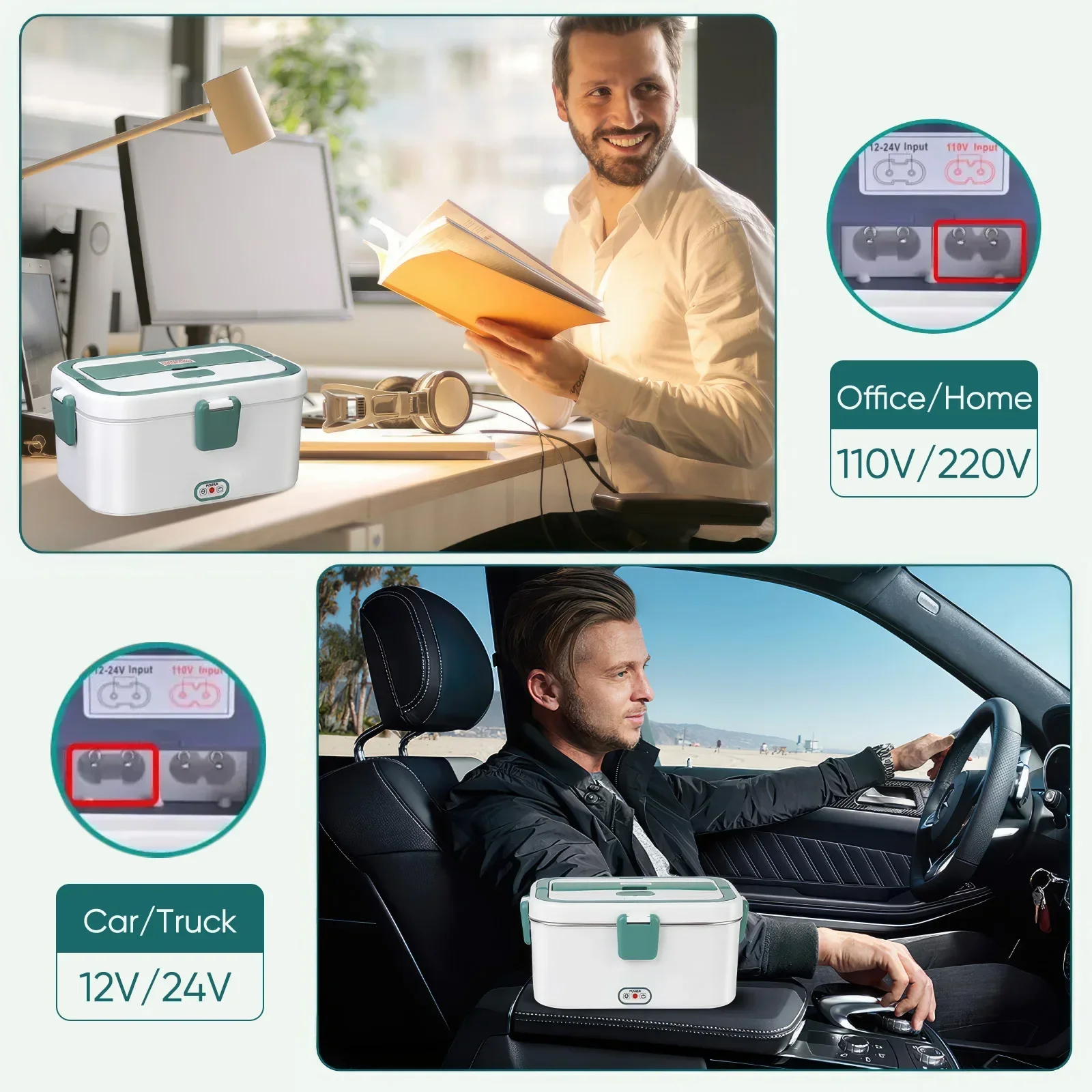 Electric Lunch Box Food Warmer - مراجعة Outdoor Camping Vehicle وسعره