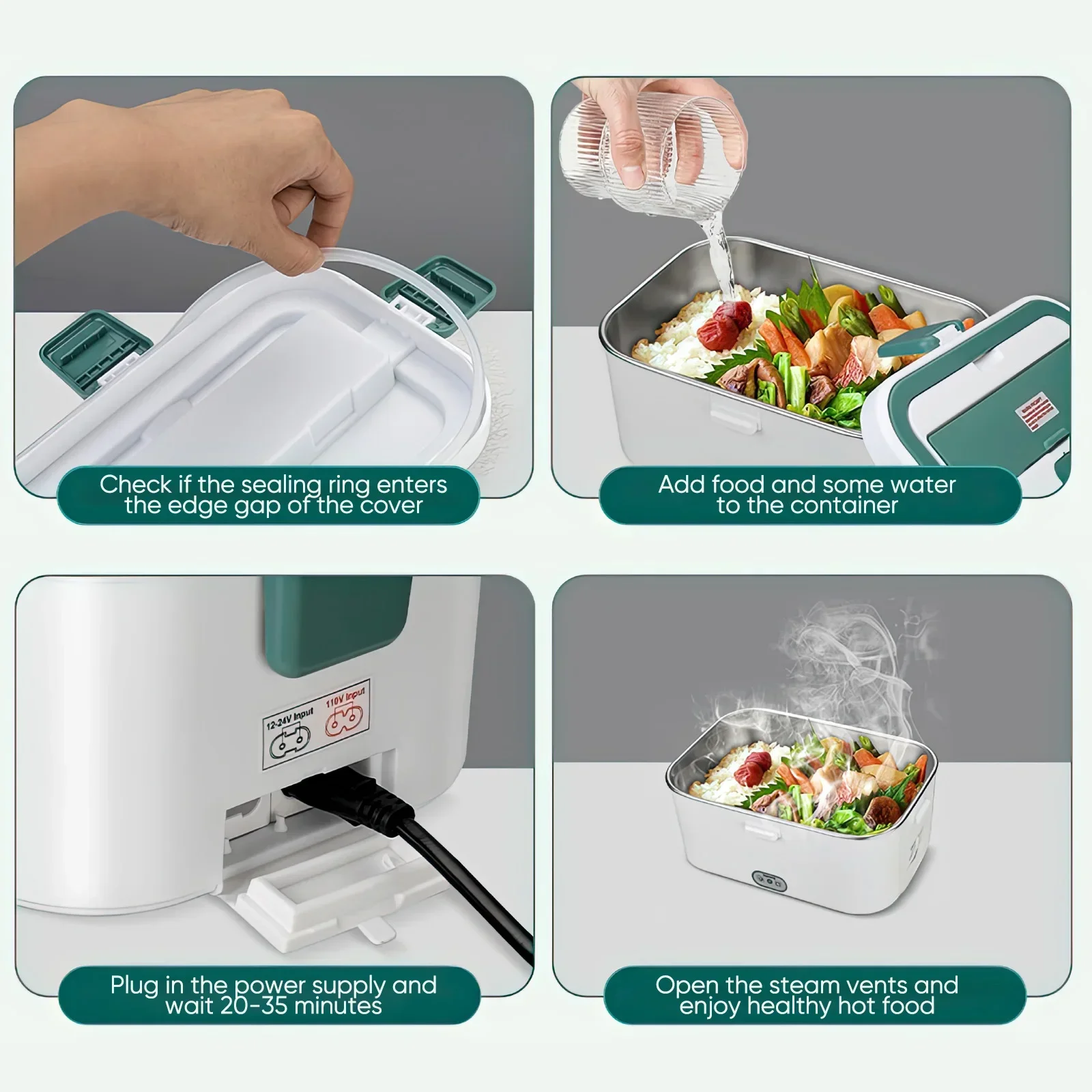 Electric Lunch Box Food Warmer - مراجعة Outdoor Camping Vehicle وسعره