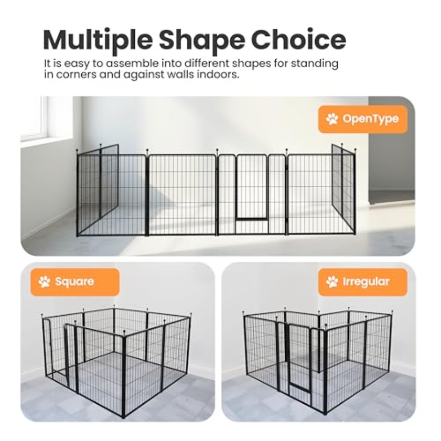 Dog Playpen 32 Inch 8 Panels D - مراجعة Outdoor Camping Dog Fence وسعره