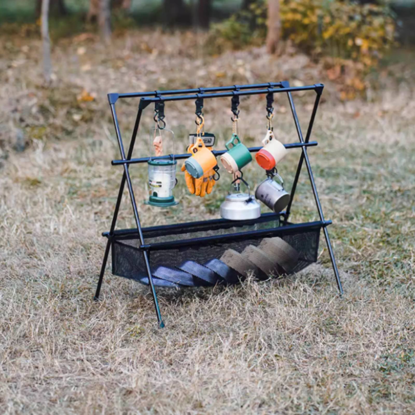 Portable Camping Rack Multifun - مراجعة Outdoor Camping Gear وسعره