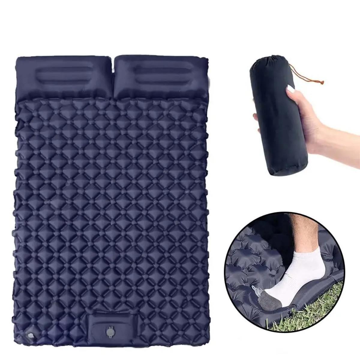 Single & Double Inflatable Air - مراجعة Camp Pillow Compressible وسعره