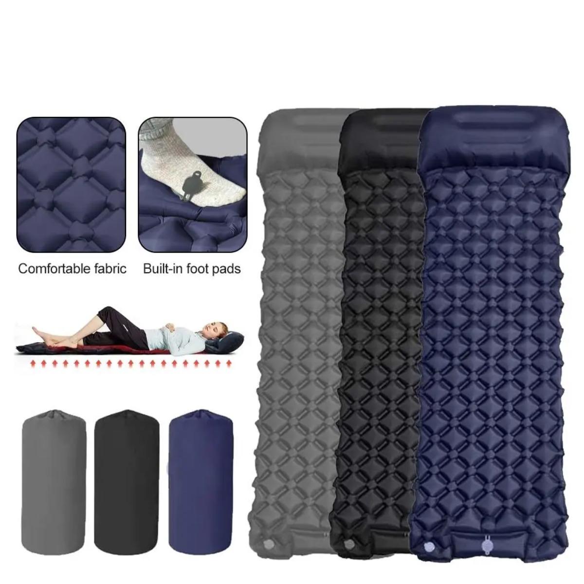Single & Double Inflatable Air - مراجعة Camp Pillow Compressible وسعره