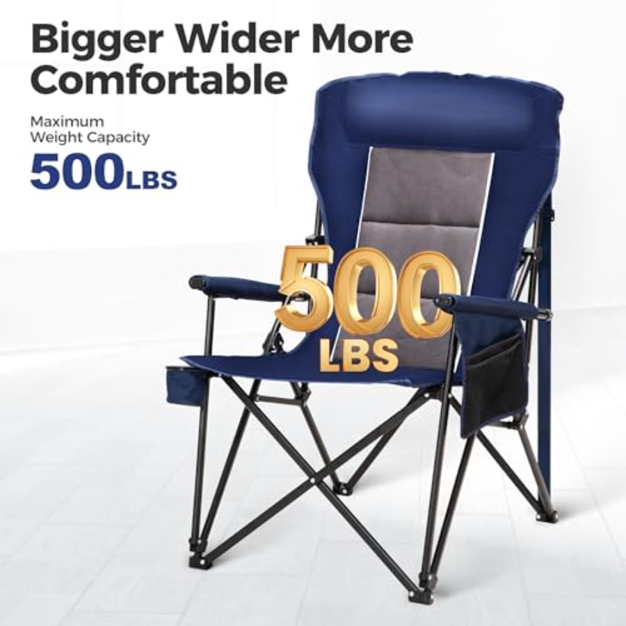 Heavy Duty High Back Camping C - مراجعة Outdoor Oversized Camping Chair وسعره