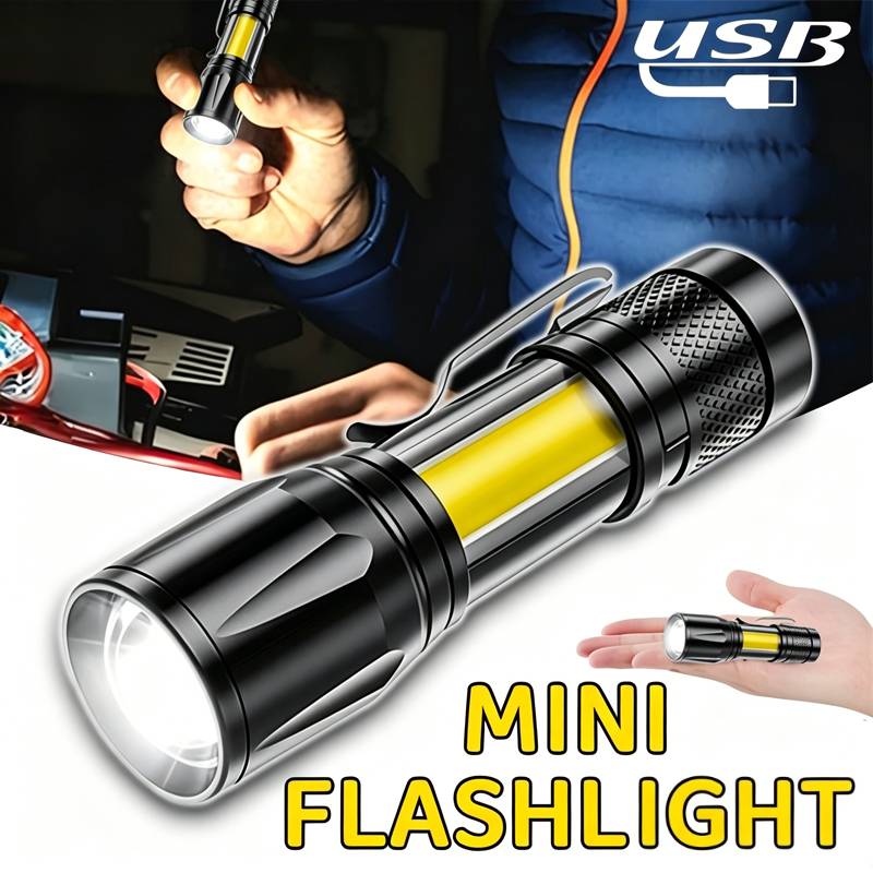 Mini LED Flashlight COB Floodl - مراجعة Outdoor Camping Lantern وسعره