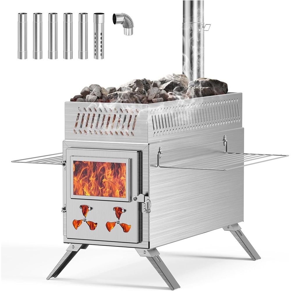 Portable Outdoor Camping Wood  - مراجعة Outdoor Camping Stove وسعره