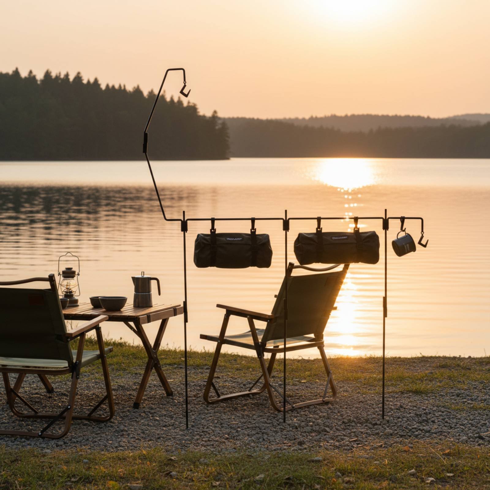 Camping Lantern Stand Easy to  - مراجعة Outdoor Camping Gear وسعره