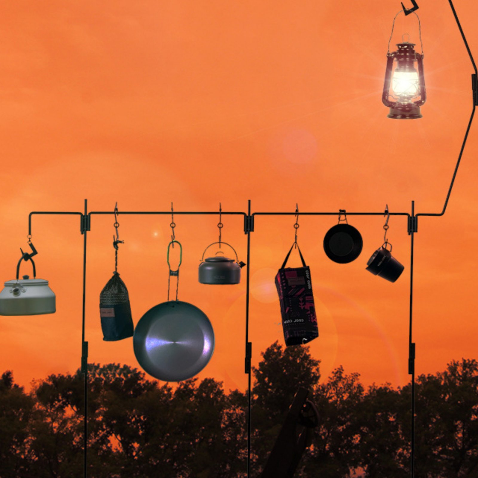Camping Lantern Stand Easy to  - مراجعة Outdoor Camping Gear وسعره