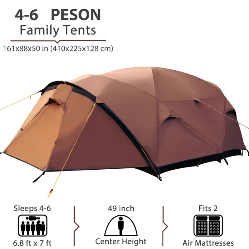 High Quality Luxury 4 Person 2 - مراجعة Outdoor Camping Tent Waterproof وسعره