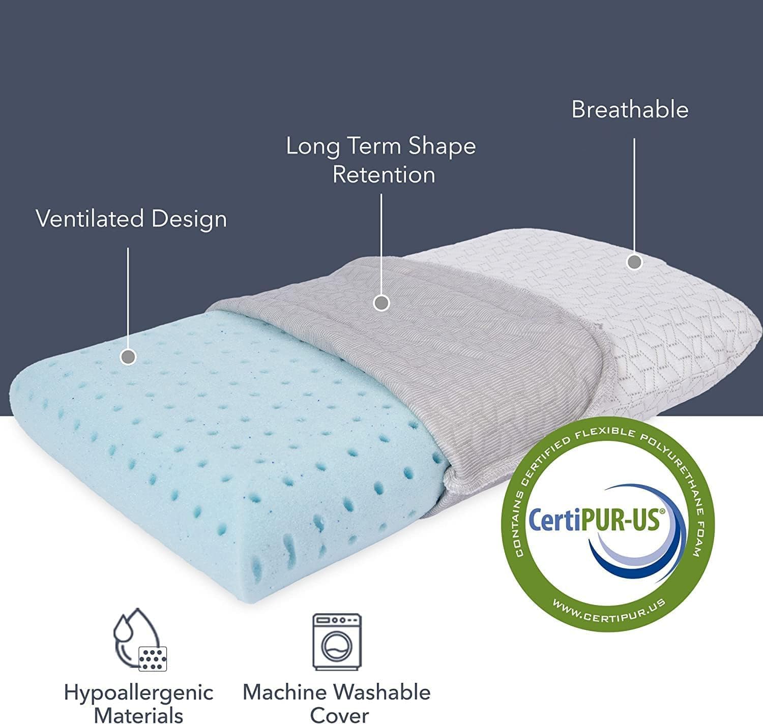Small Memory Foam Bed Pillow f - مراجعة Camp Pillow Compressible وسعره