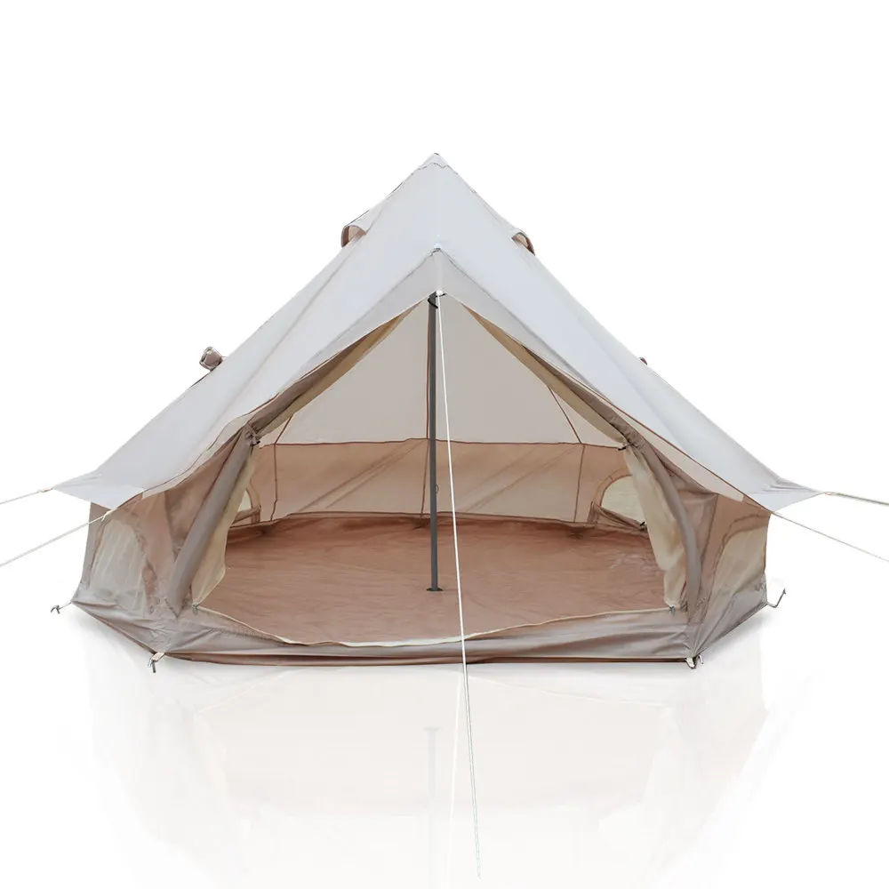4 Season Bell Tent 9.8 FT, Bei - مراجعة Outdoor Yurt Camping وسعره