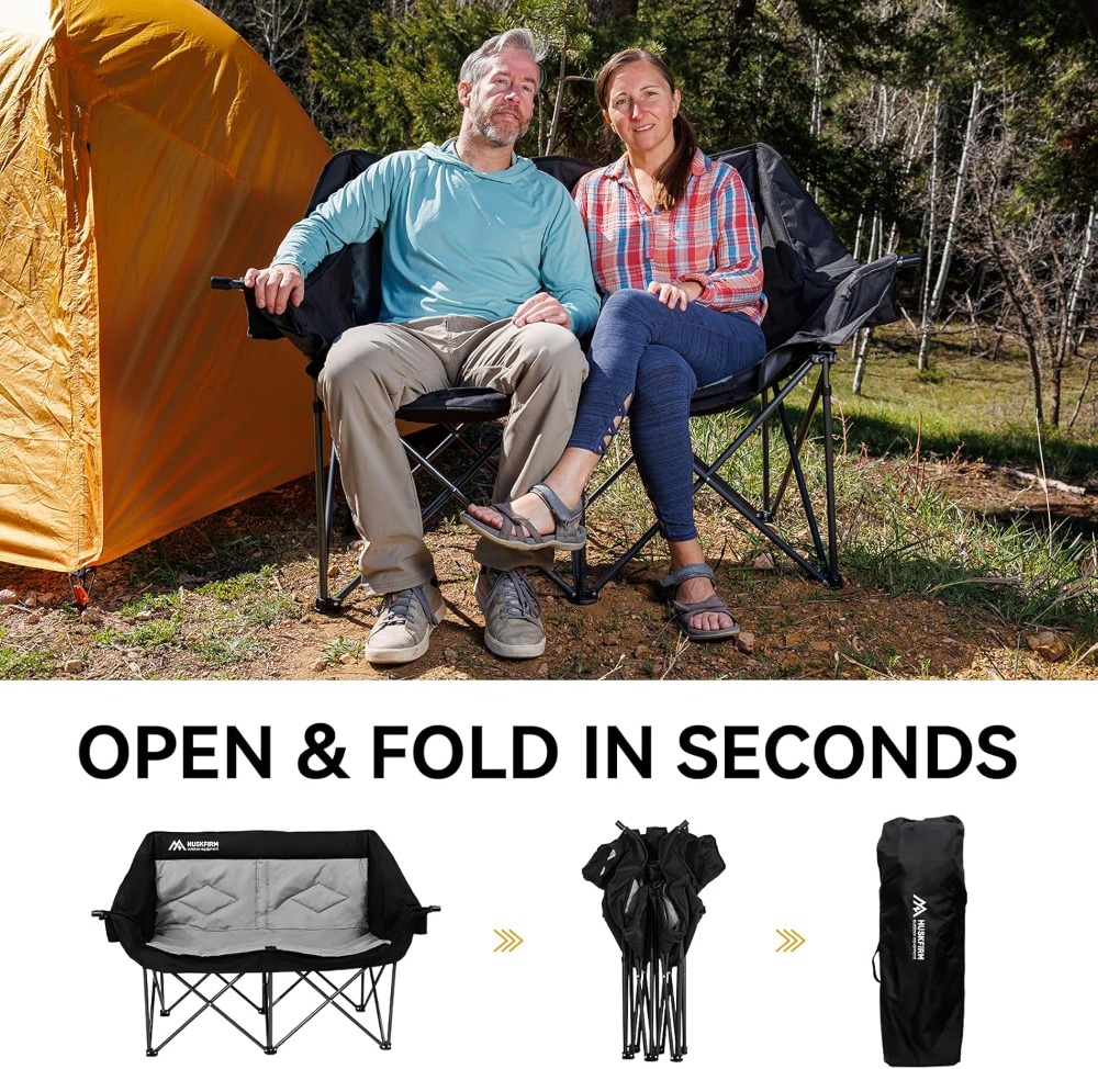 2 Person Camping Chair Oversiz - مراجعة Outdoor Oversized Camping Chair وسعره