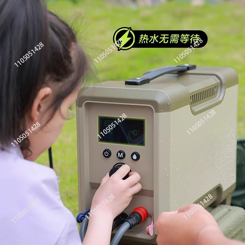 Outdoor thermostatic water hea - مراجعة Outdoor Camping Hot Water Shower وسعره
