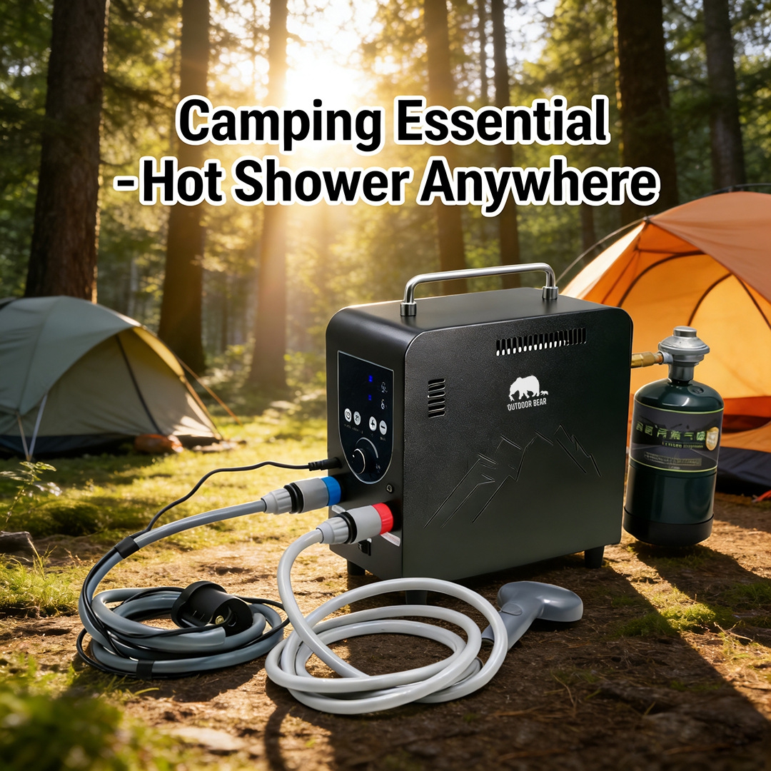 Outdoor Portable Gas Water Hea - مراجعة Outdoor Camping Water Heater وسعره