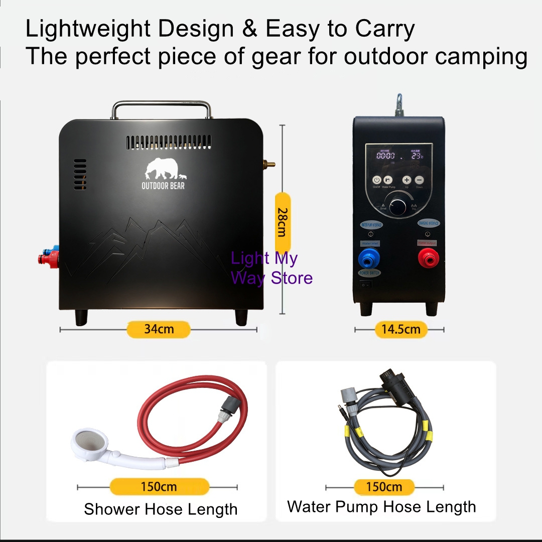 Outdoor Portable Gas Water Hea - مراجعة Outdoor Camping Water Heater وسعره