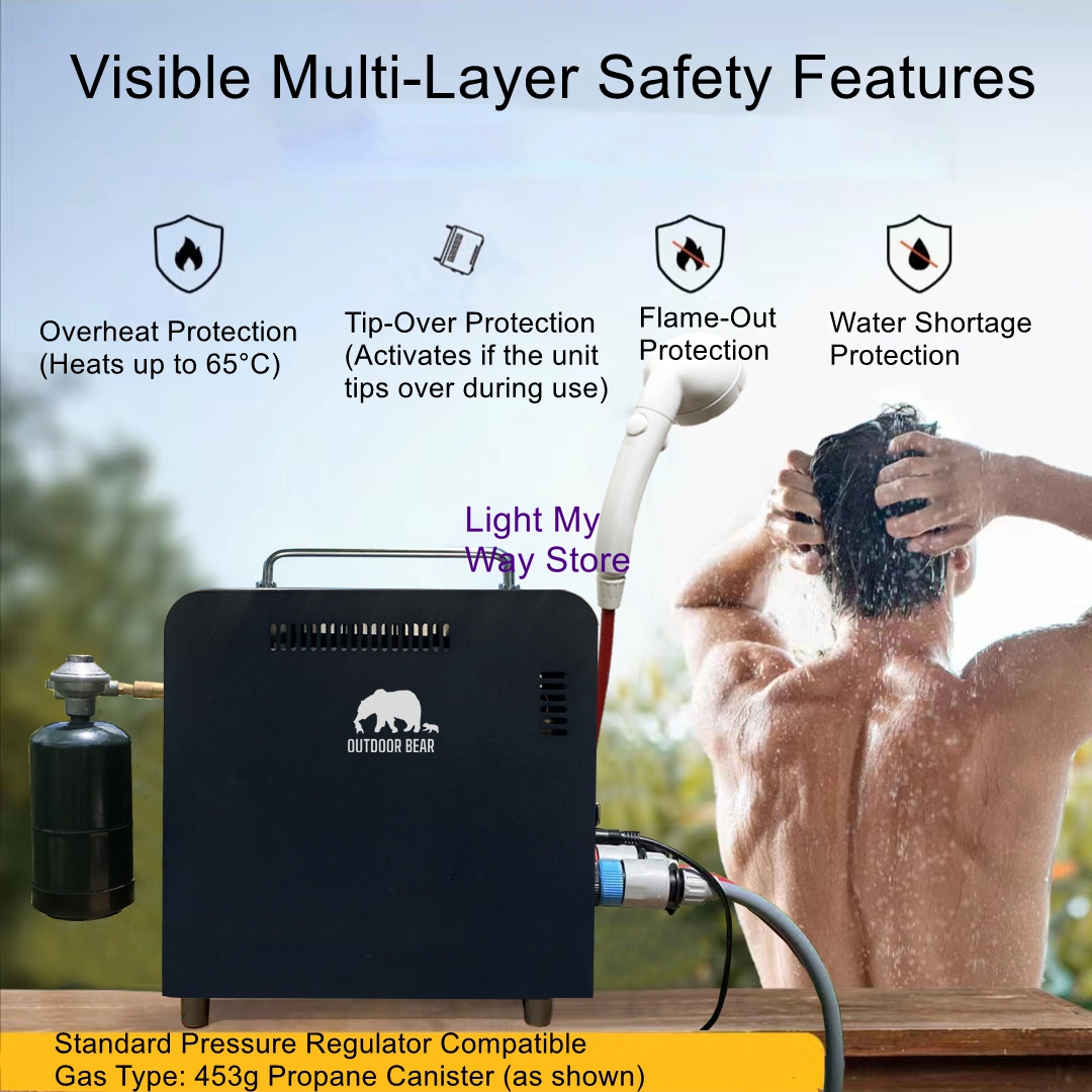 Outdoor Portable Gas Water Hea - مراجعة Outdoor Camping Water Heater وسعره
