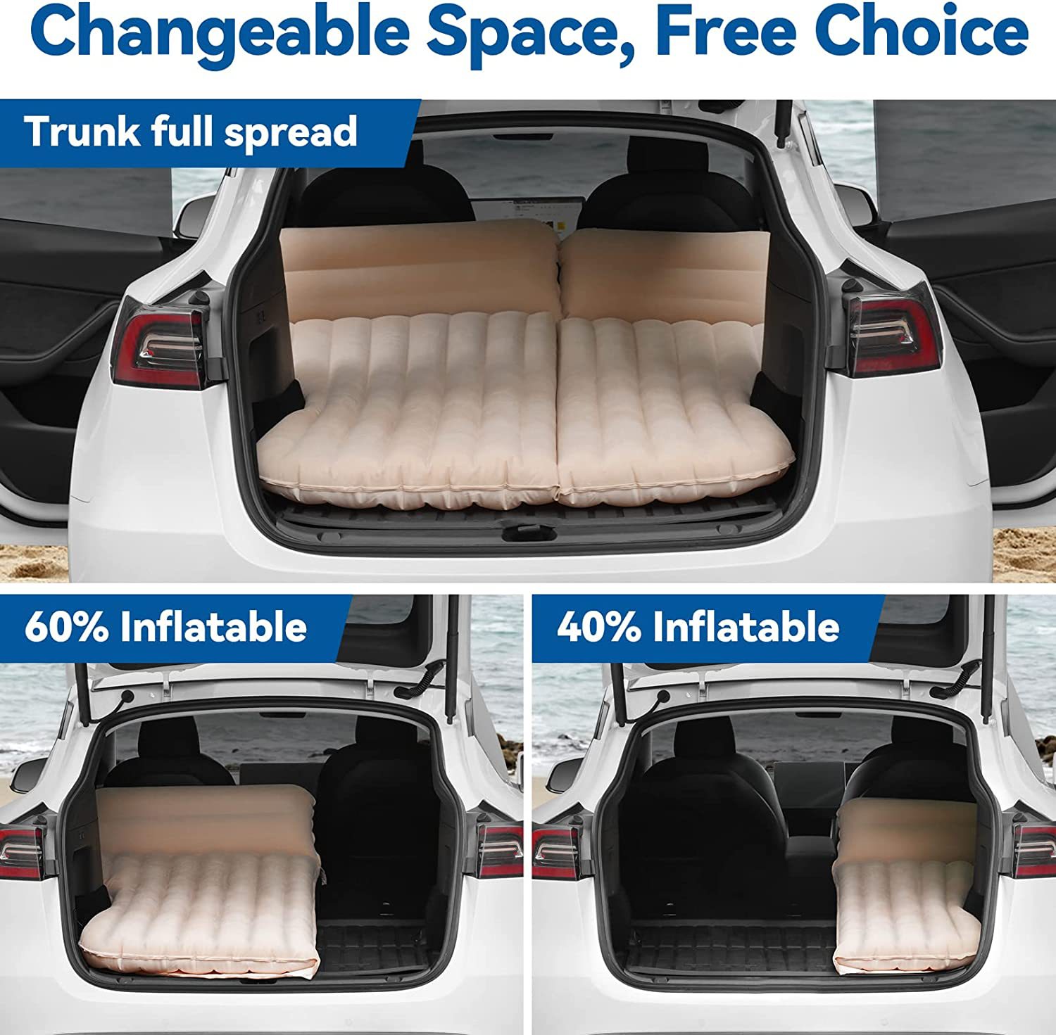 Car Inflatable Bed For Tesla M - مراجعة Bed Outdoor Camping وسعره