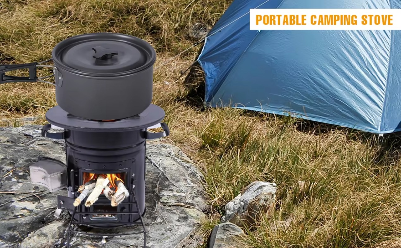 【Popular】Two Doors Firewood Bu - مراجعة Outdoor Camping Stove وسعره