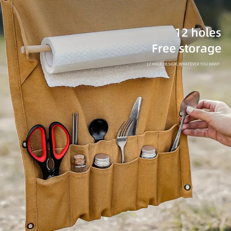 Outdoor Canvas Utensil Organiz - مراجعة Outdoor Camping Wallpaper وسعره