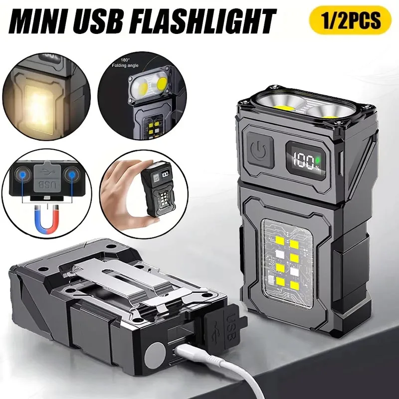 Portable LED COB Flashlight Re - مراجعة Outdoor Camping Hat وسعره