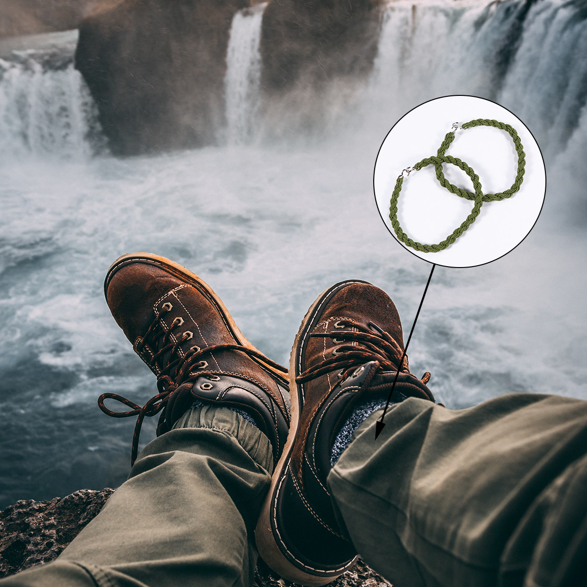 6Pcs Boots Rubber Band Legging - مراجعة Outdoor Camping Gear وسعره